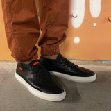 101 / Black Full-Grain Leather / Milky White Translucent