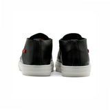 101 / Black Full-Grain Leather / Milky White Translucent