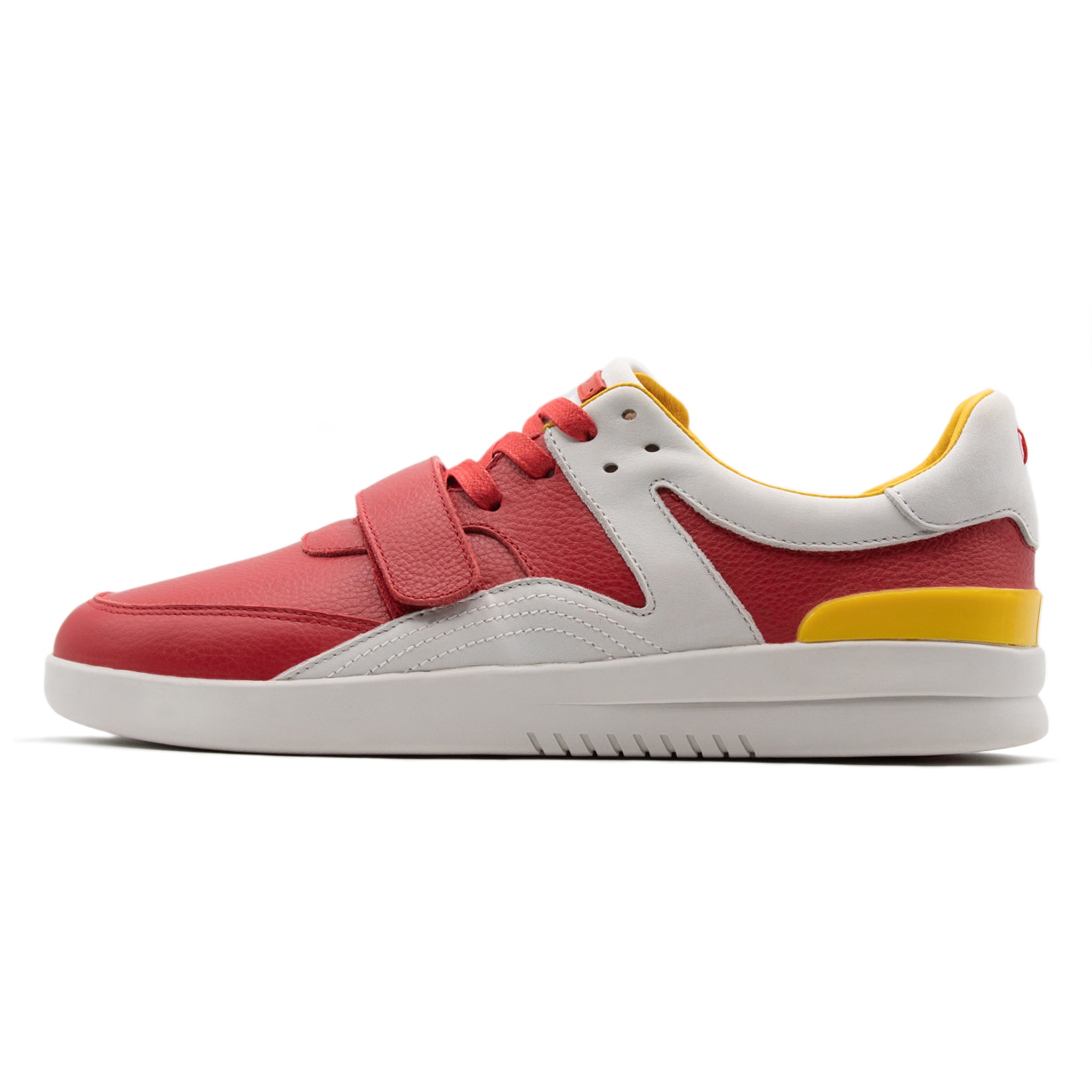 Dumont Red / Light Grey Full-Grain Leather / Orange