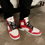 Elphi Red / White Full-Grain Leather / Black