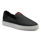 Glover / Black Full-Grain Leather / Milky White Translucent
