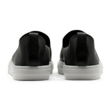 Glover / Black Full-Grain Leather / Milky White Translucent