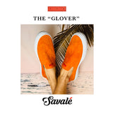 Glover / Orange Pig Suede / White