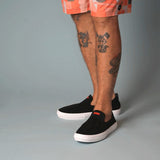 Glover / Black Pig Suede / White