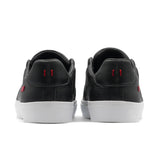 Lomax / Black Full-Grain Leather / White