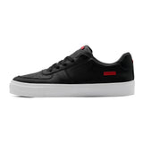 Lomax / Black Full-Grain Leather / White