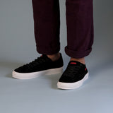 Seika / Black Pig Suede / White