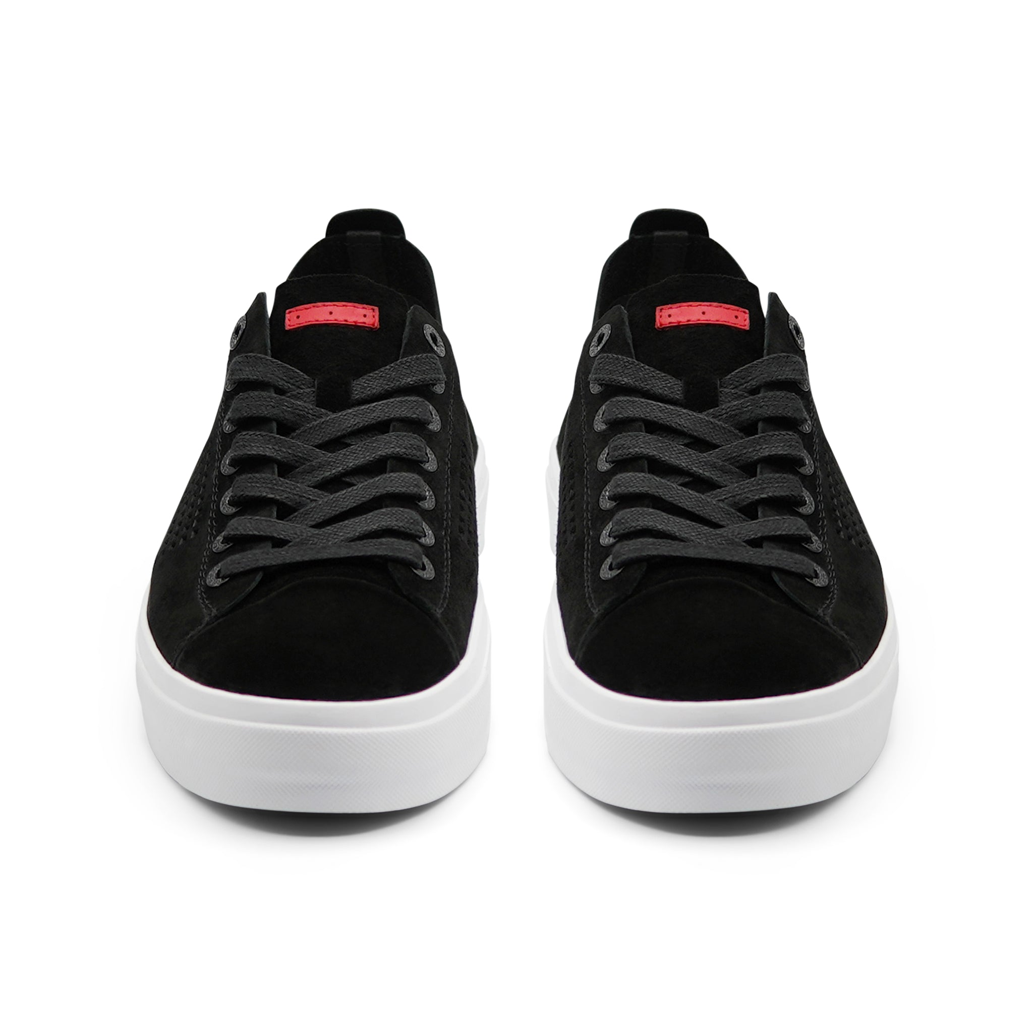 Seika / Black Pig Suede / White