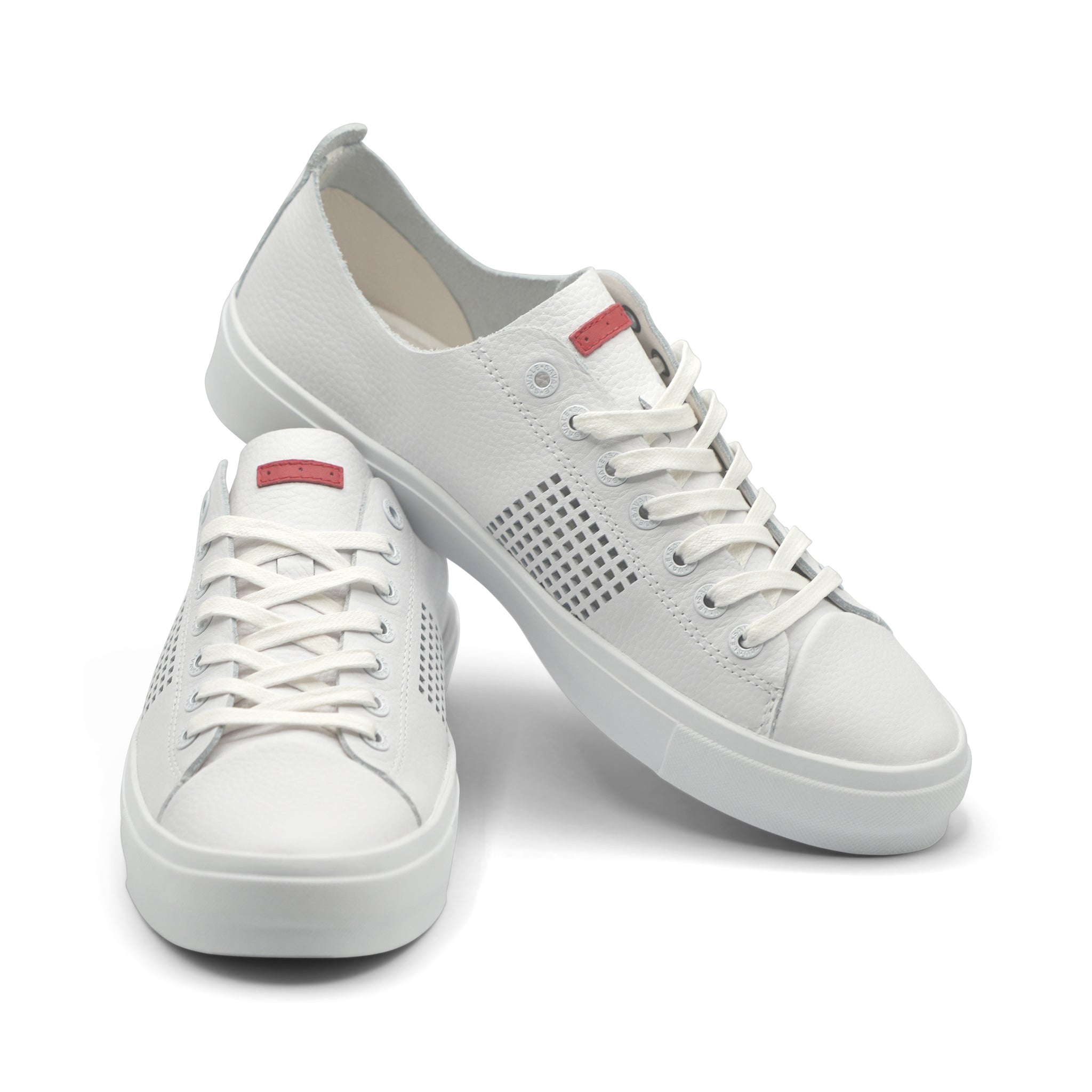 Seika / White Full-Grain Leather / White