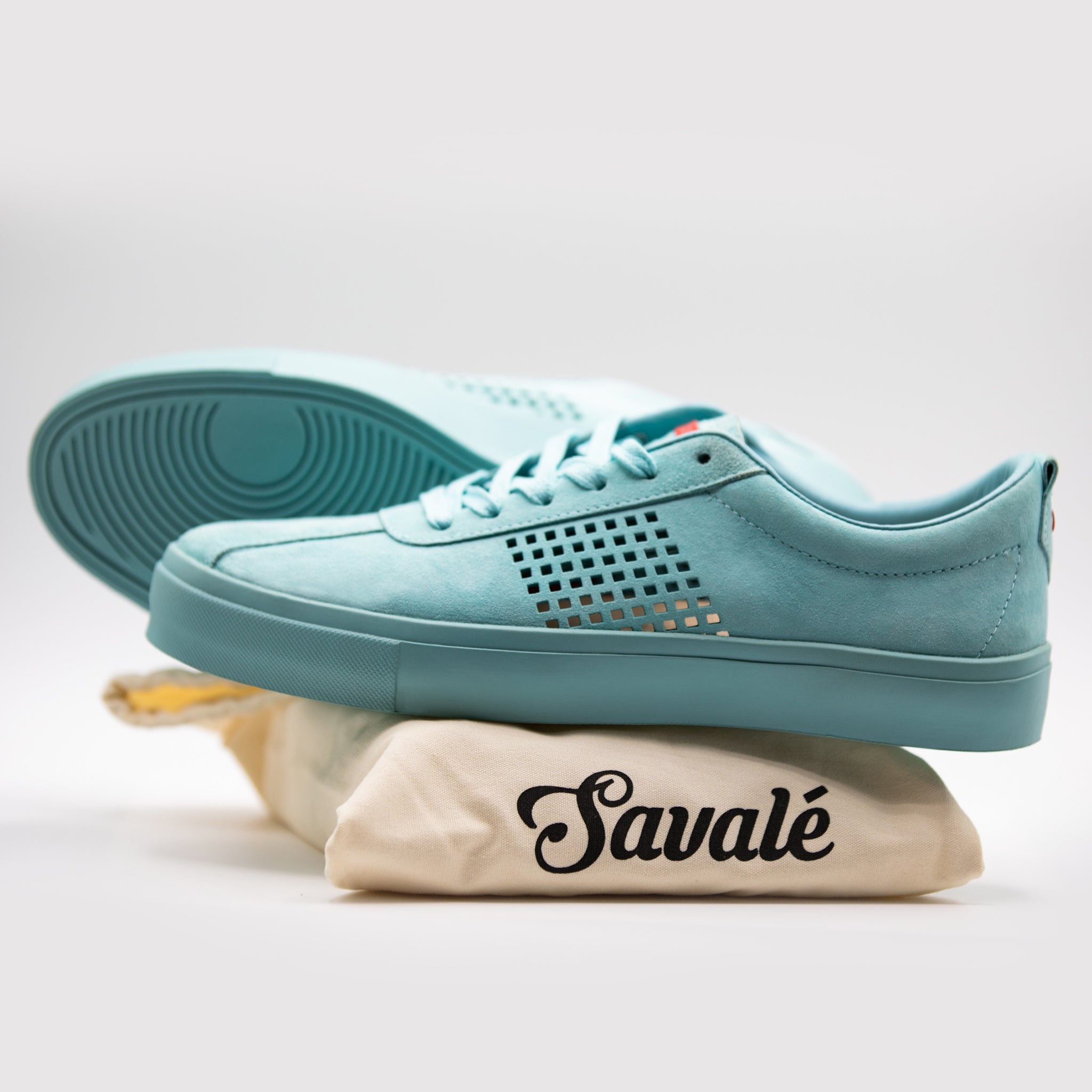 Cavell / Light Blue Pig Suede