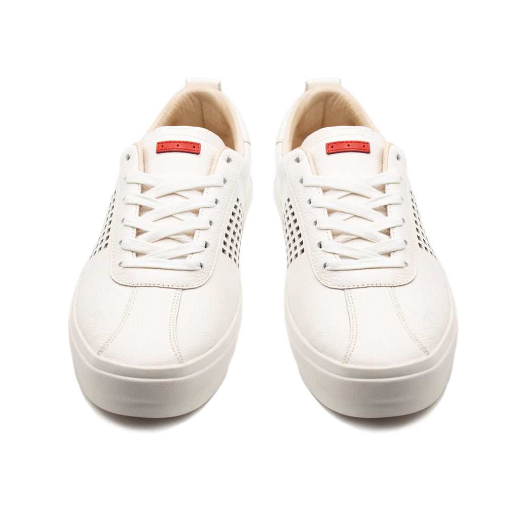 Cavell / White Full-Grain Leather