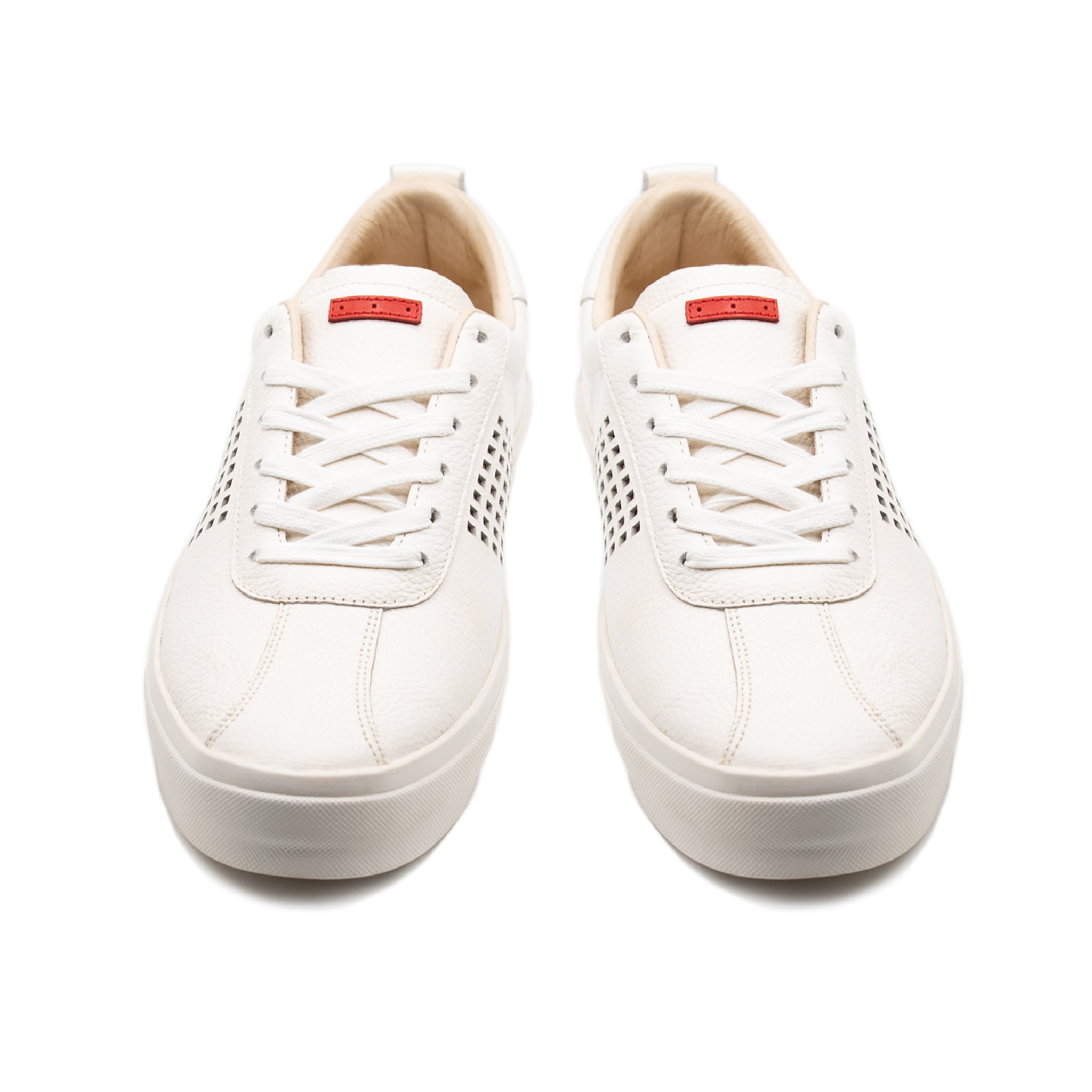 Cavell / White Full-Grain Leather