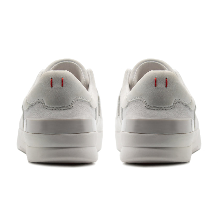 Dumont Light Grey Full-Grain Leather / White