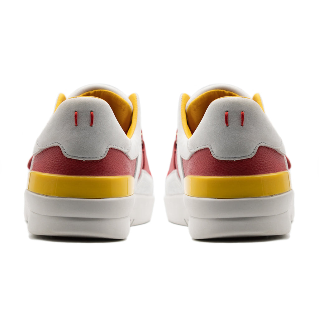 Dumont Red / Light Grey Full-Grain Leather / Orange