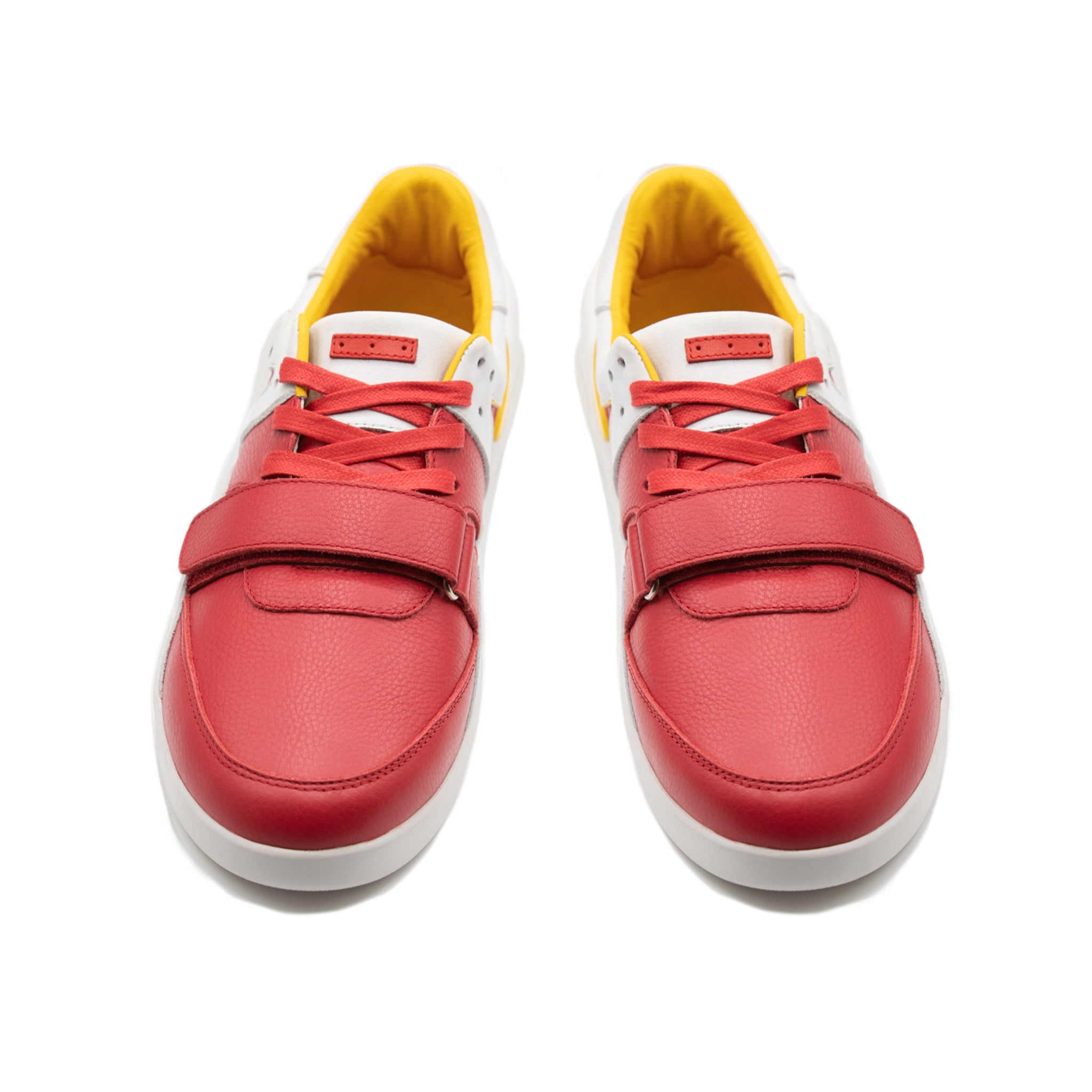 Dumont Red / Light Grey Full-Grain Leather / Orange