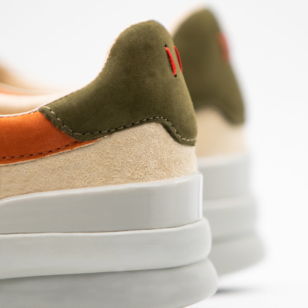 Dumont Tan / Brown / Olive Pig Suede / Grey