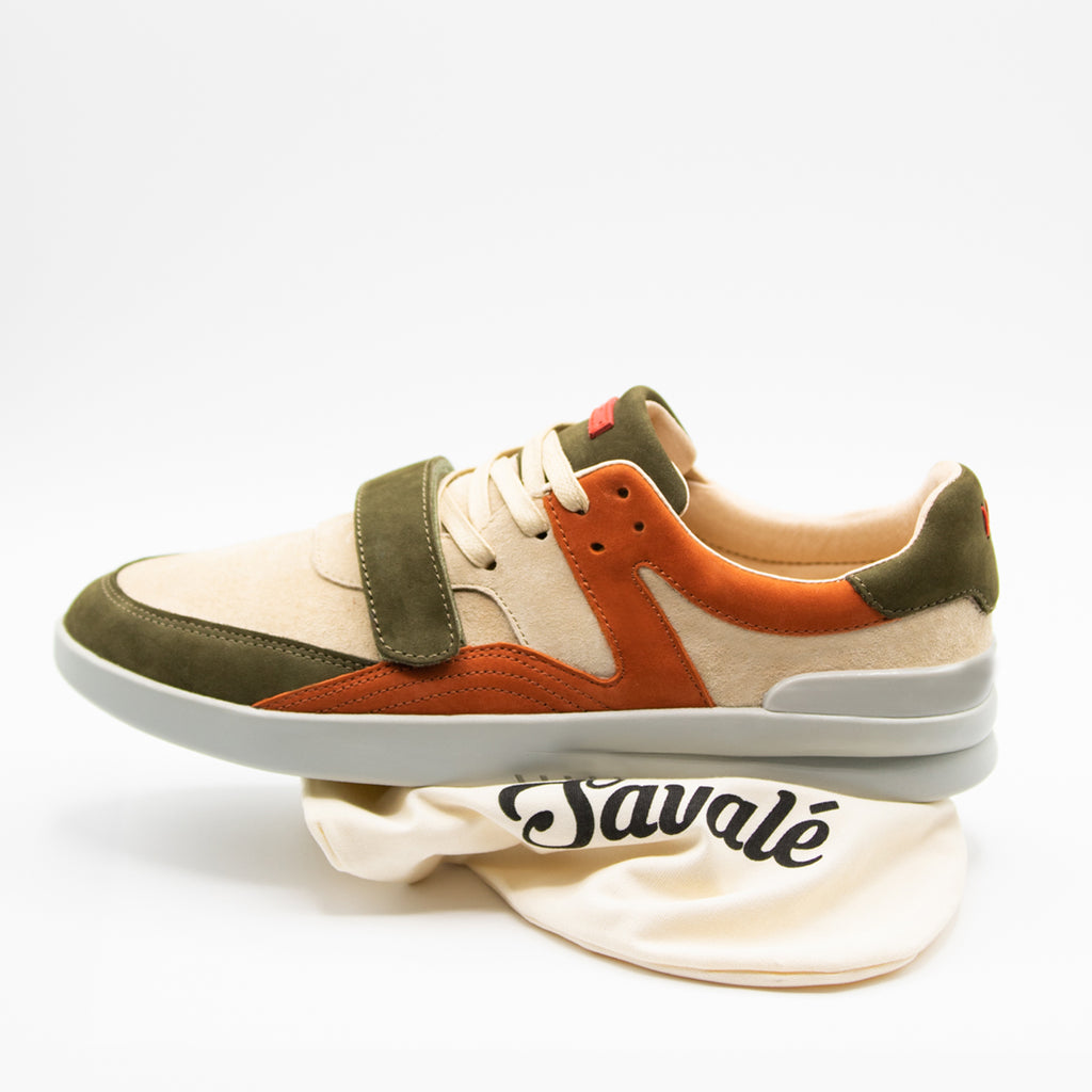 Dumont Tan / Brown / Olive Pig Suede / Grey