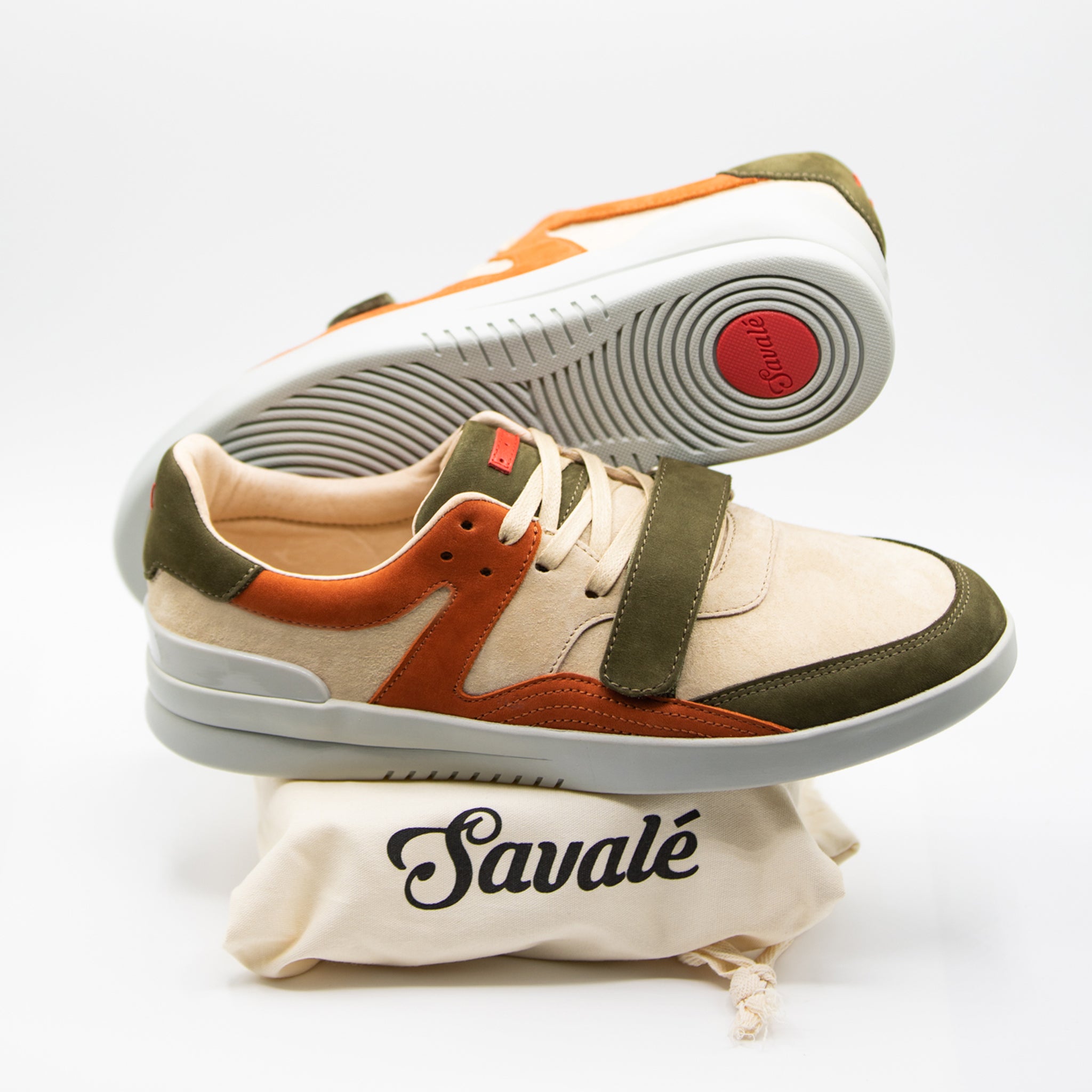 Dumont Tan / Brown / Olive Pig Suede / Grey