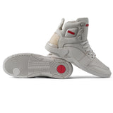 Elphi Light Grey Full-Grain Leather / White