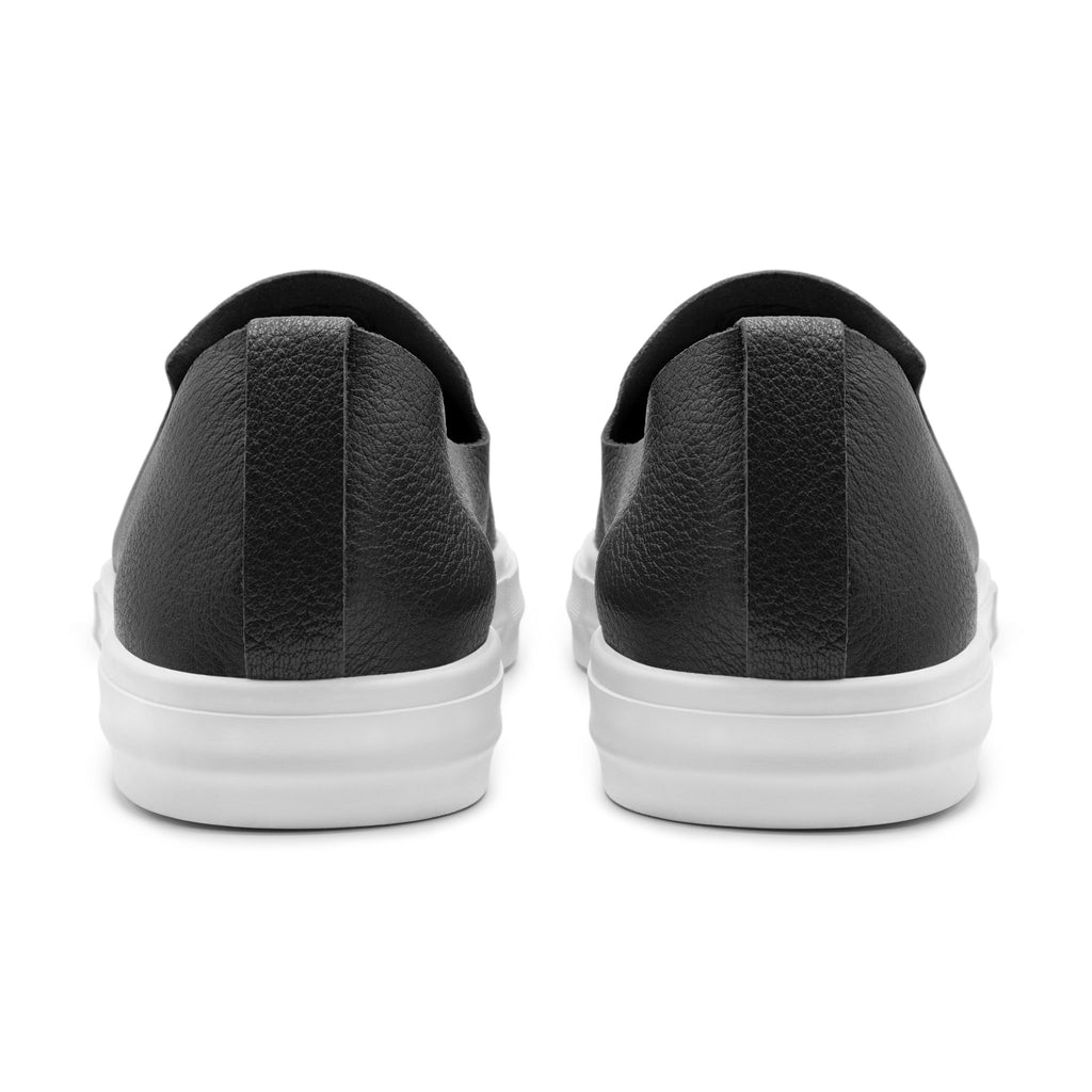 Glover / Black Full-Grain Leather / White