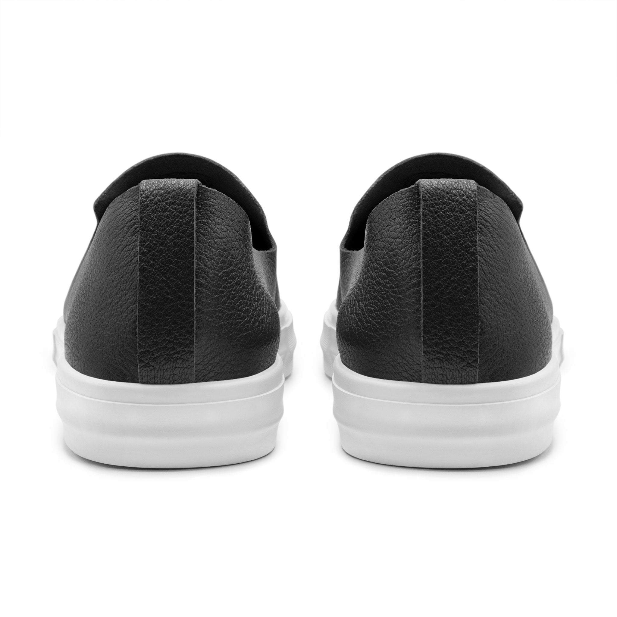 Glover / Black Full-Grain Leather / White