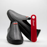 Glover Black Full-Grain Leather / Black