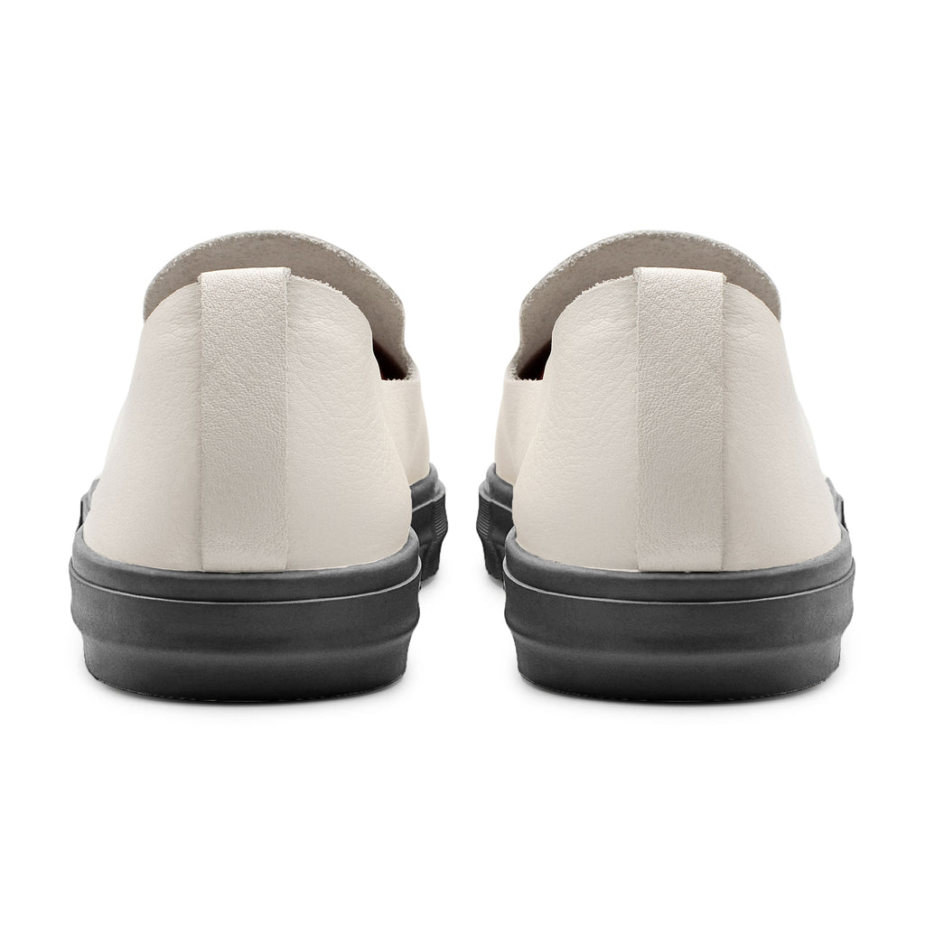 Glover / Bone Full-Grain Leather / Black