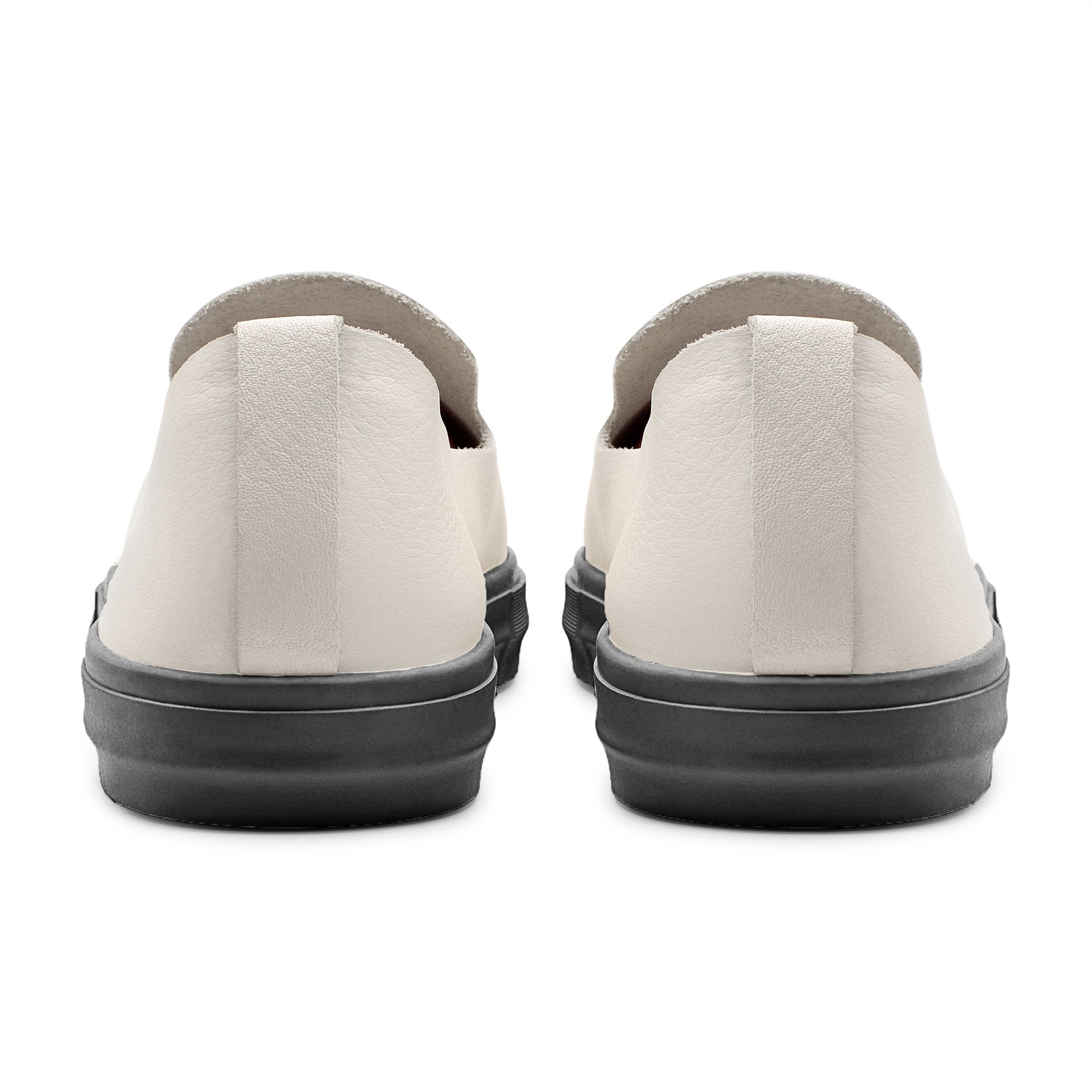 Glover / Bone Full-Grain Leather / Black