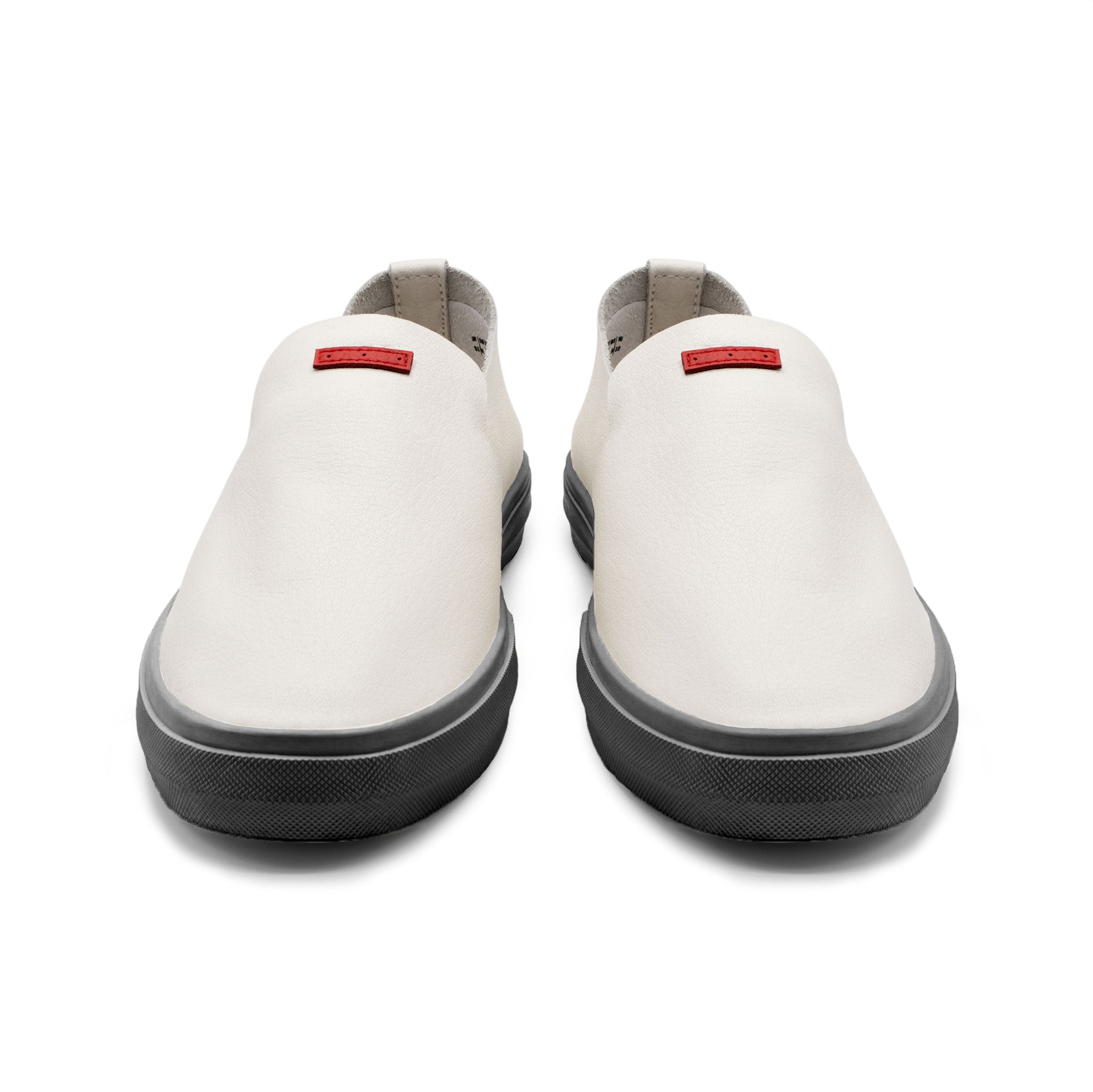 Glover / Bone Full-Grain Leather / Black