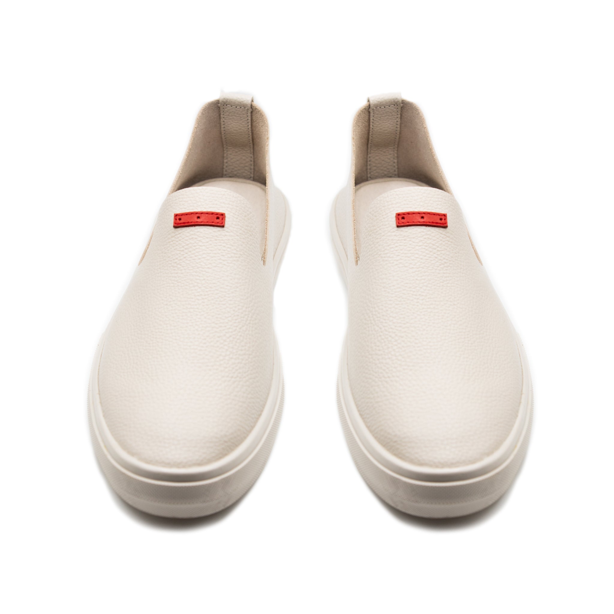 Glover / Light Grey Full-Grain Leather