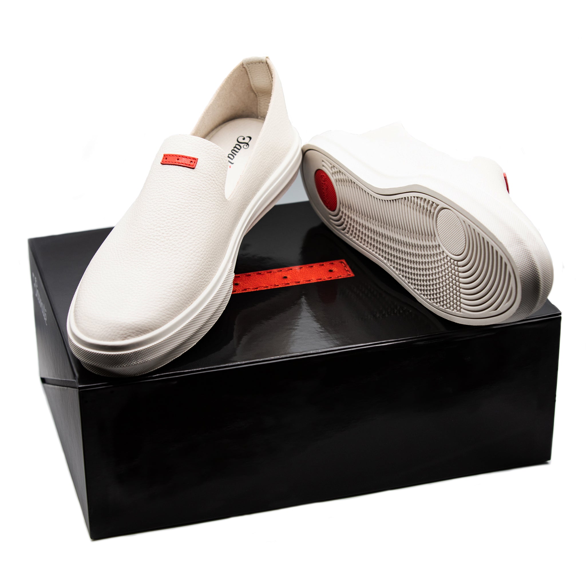 Glover / Light Grey Full-Grain Leather