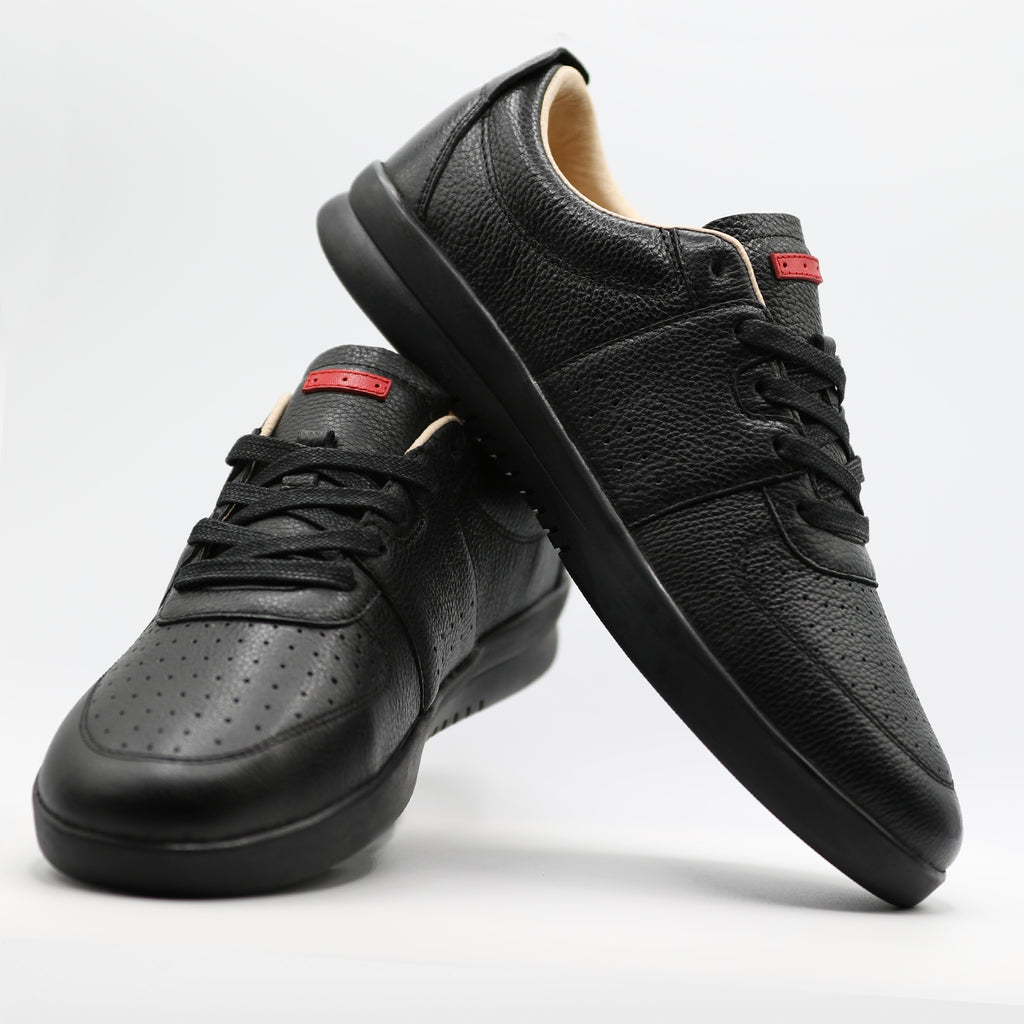 Harmann Black Full-Grain Leather / Black