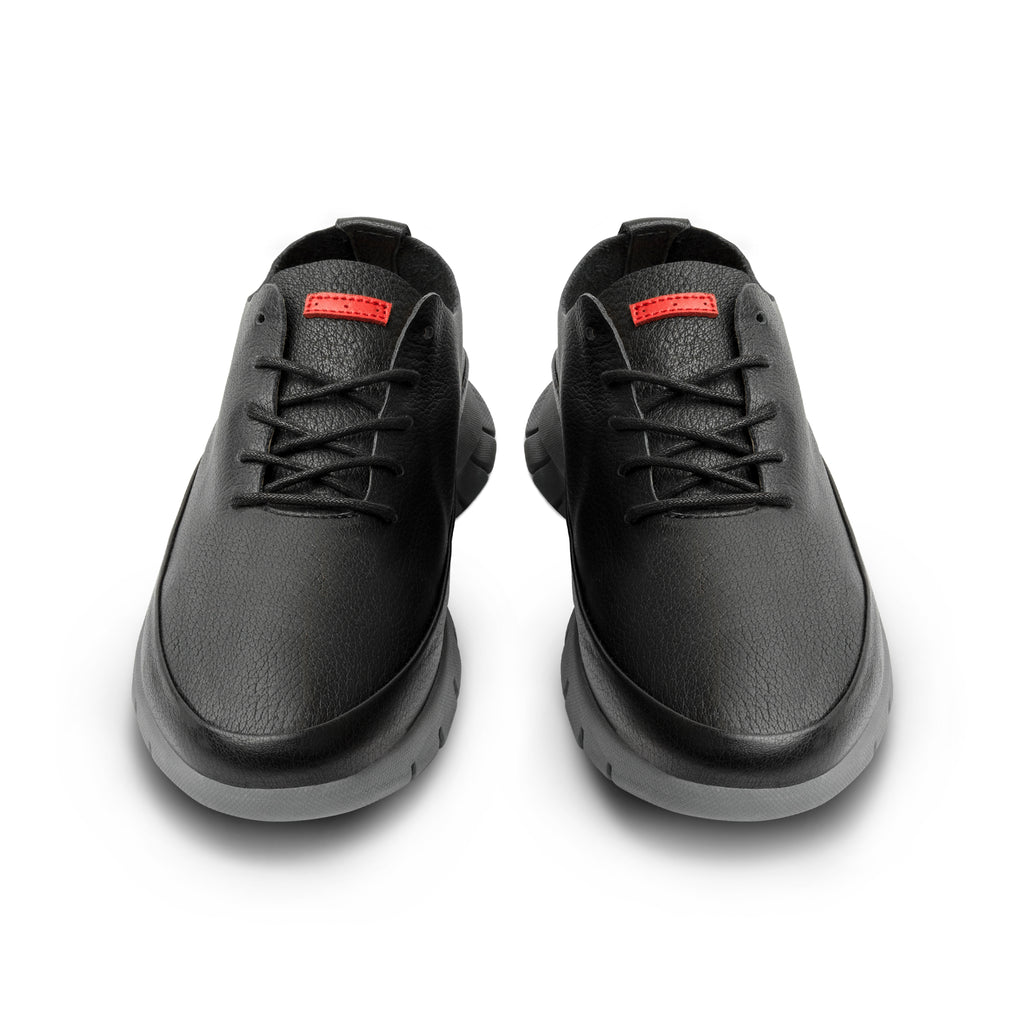 Pascal / Black Full-Grain Leather / Grey