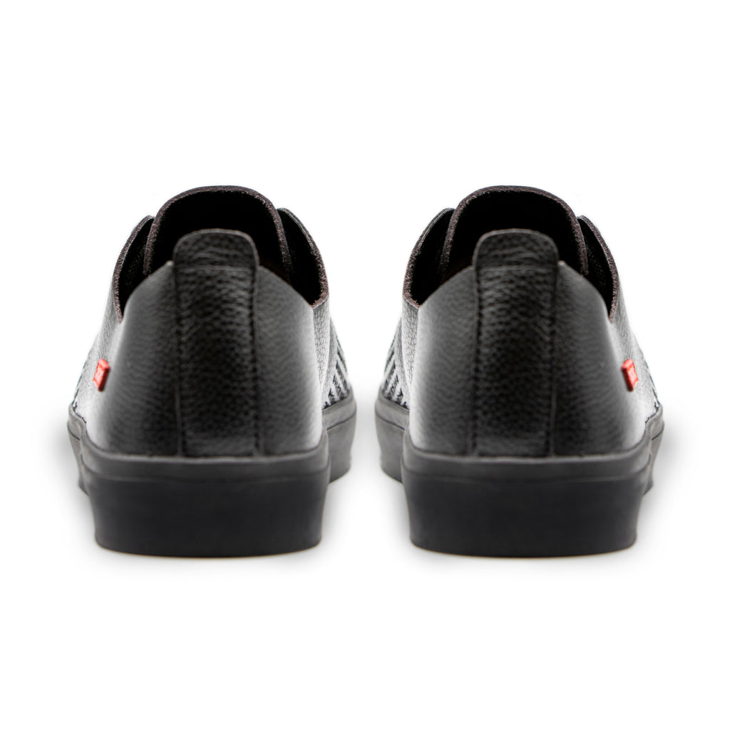 Seika Black Full-Grain Leather / Black