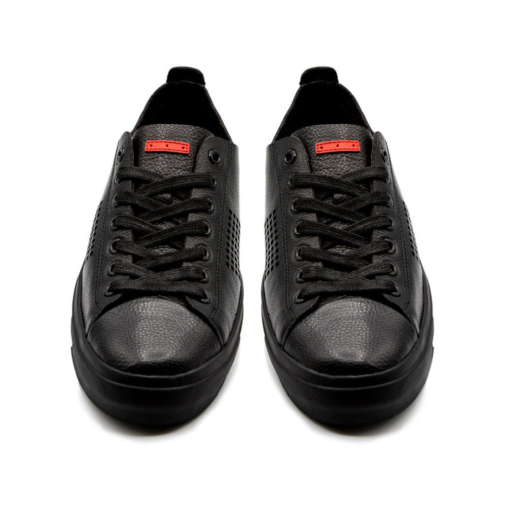 Seika Black Full-Grain Leather / Black