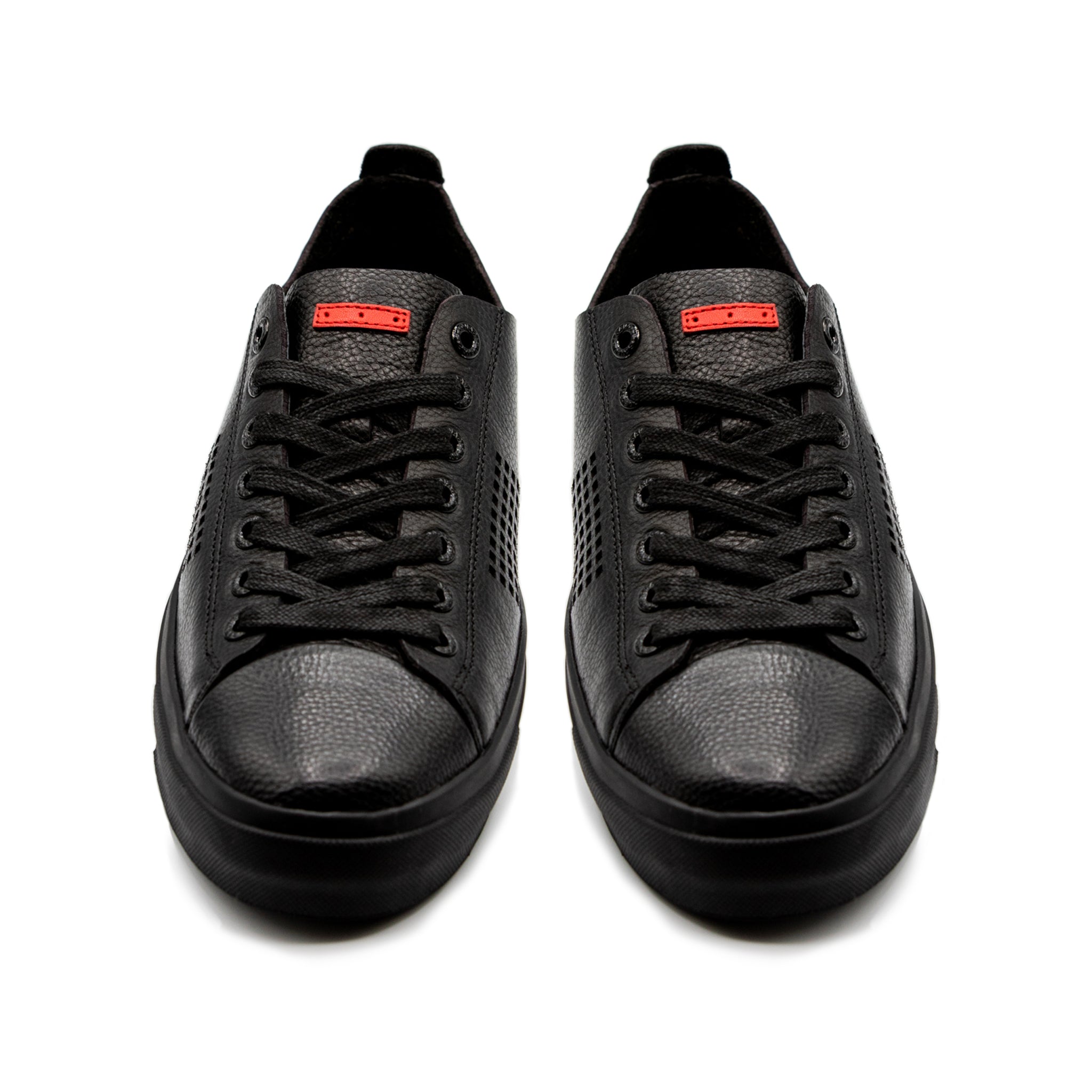 Seika Black Full-Grain Leather / Black