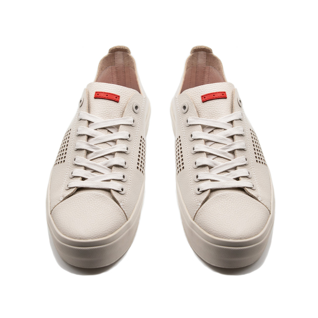 Seika / Light Bone Grey Full-Grain Leather