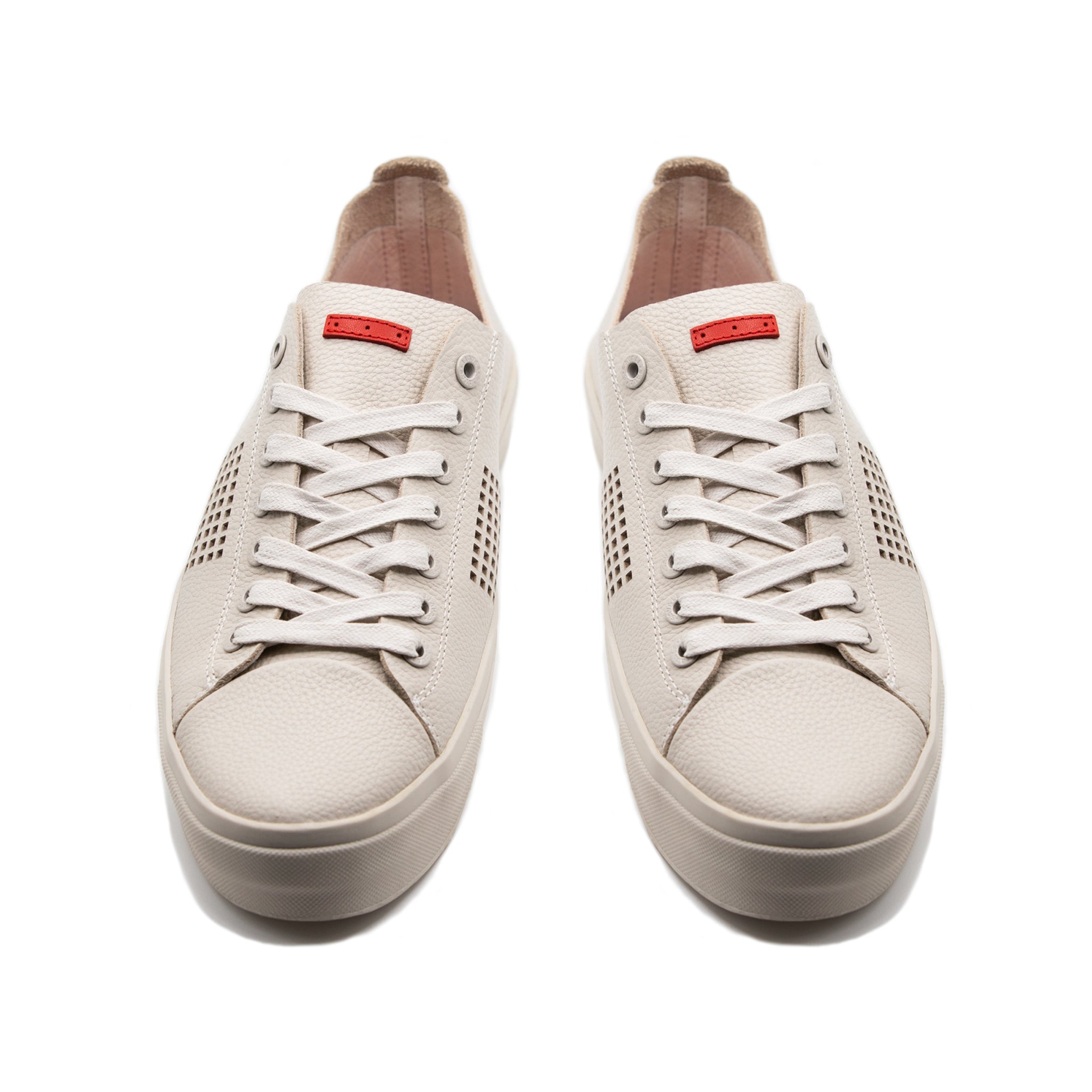Seika / Light Bone Grey Full-Grain Leather