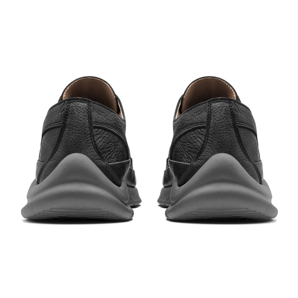 Sisero / Black Full-Grain Leather / Grey