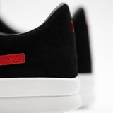 Stanley Black Pig Suede / White