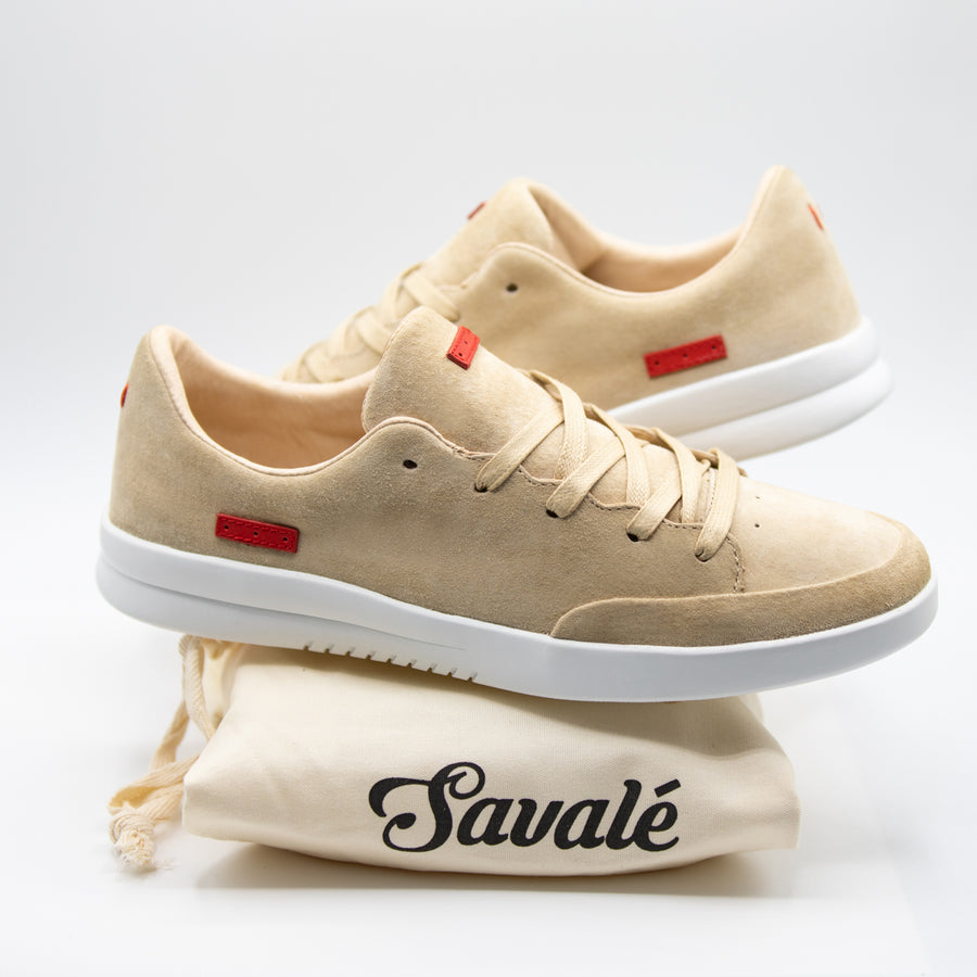 Stanley Tan Pig Suede / White