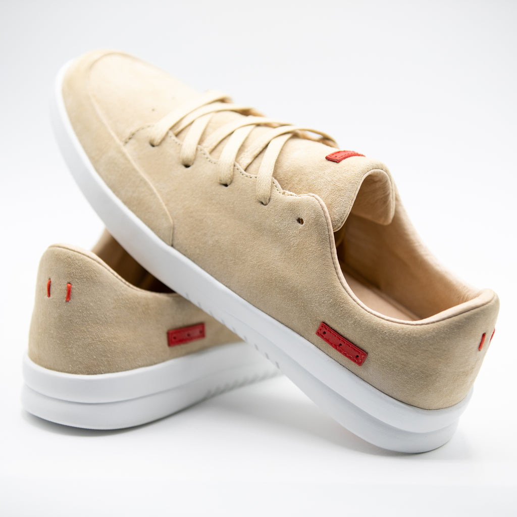 Stanley Tan Pig Suede / White