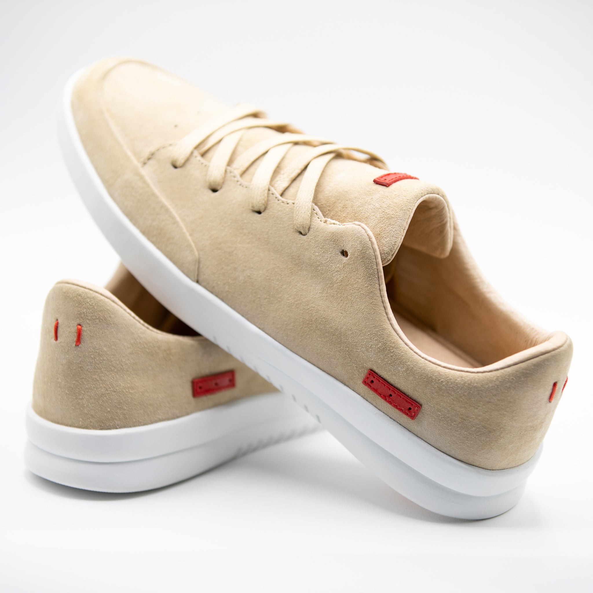 Stanley Tan Pig Suede / White