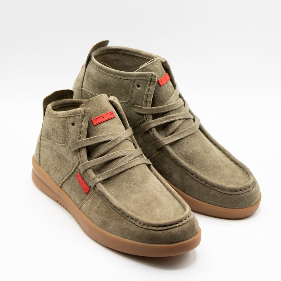 Wallace Olive Pig Suede / Gum